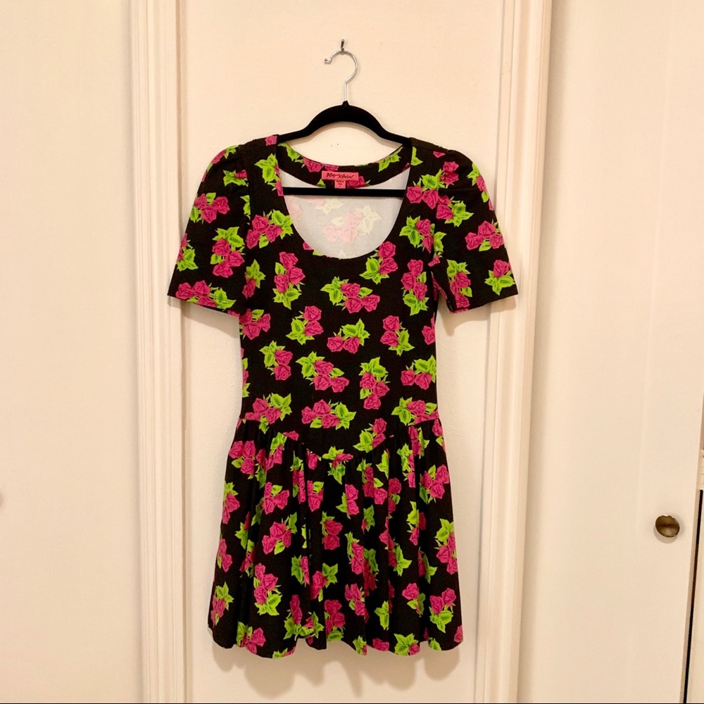 Betsey Johnson Pink Rose Dress
